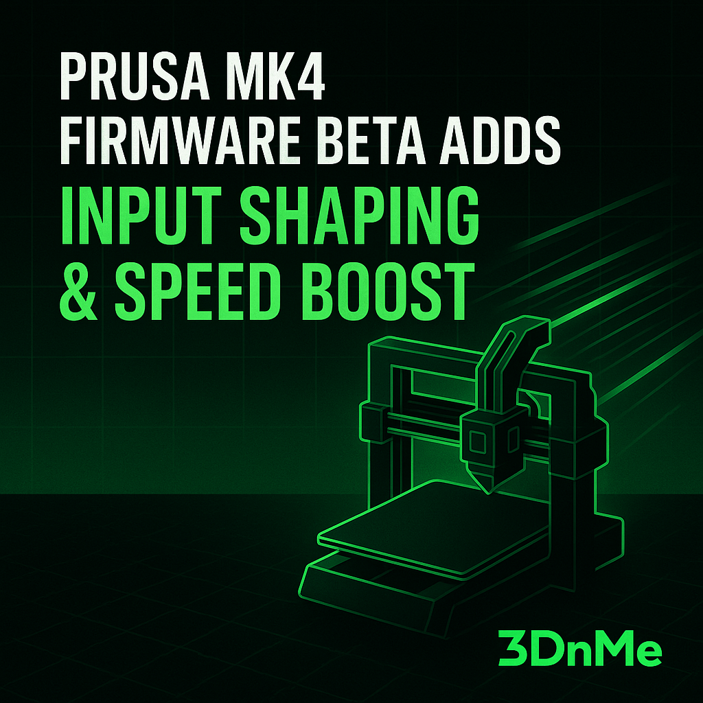 Prusa MK4 Firmware Beta Adds Input Shaping & Speed Boost - 3DnMe